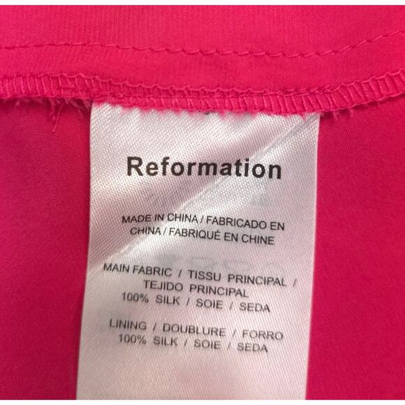 Reformation Marguerite Silk Midi Dress in Flambe Holiday Party - Picture 13 of 15